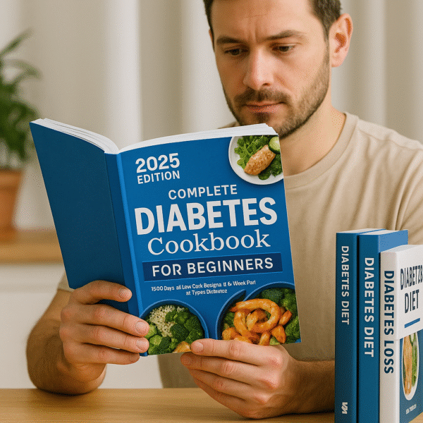 Complete diabetic cookbooks for type 2 diabetes: 2025 Beginners Edition – 1000 Days of Low-Carb Recipes & 4-Week Meal Plan for Type 2 Diabetes